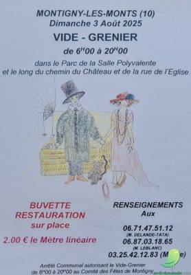 Vide grenier: Montigny les Monts - 0