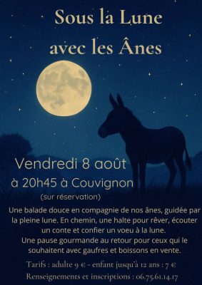 COMPLET! Sous la lune avec les ânes - 0