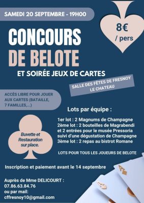 Concours de Belote et soirée jeux de cartes - 0