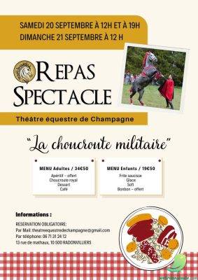 Repas spectacle: la choucroute militaire - 0