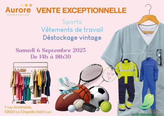 Vente exceptionnelle de sports, vêtements de travail et déstockage vintage - 0