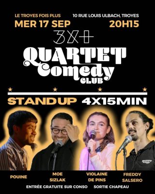 Quartet Comedy Club au Troyes Fois Plus - 0