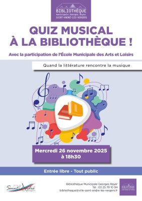 QUIZ MUSICAL À LA BIBLIOTHÈQUE - 0