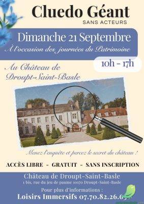 Cluedo Géant au Château de Droupt Saint Basle - 0