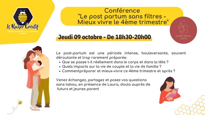 Conférence « Post Partum sans filtres – Mieux vivre le 4ème trimestre » - 0