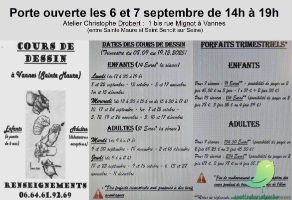 Porte ouverte: atelier et cours peinture Christophe Drobert - 0