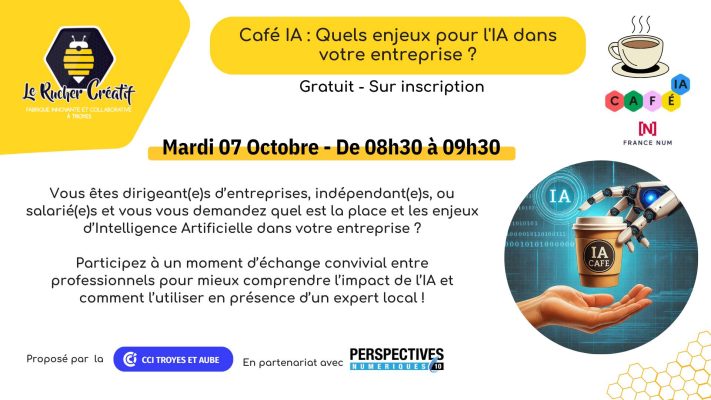 Café IA : Quels enjeux pour l&rsquo;IA dans votre entreprise ? - 0