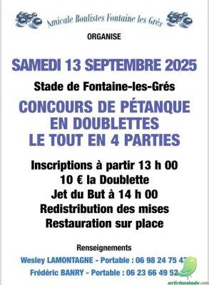 Concours pétanque - 0