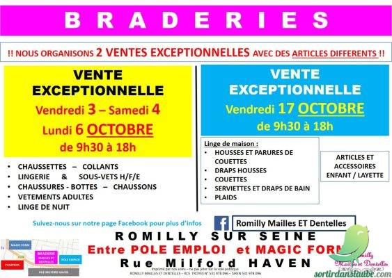Braderie Romilly Mailles et Dentelles - 0