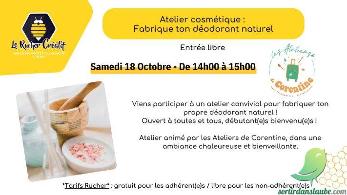 Atelier cosmétique : Fabrique ton déodorant naturel - 0