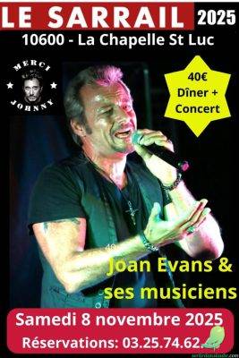 Soirée dîner-concert avec Joan Evans et ses musiciens ! - 0