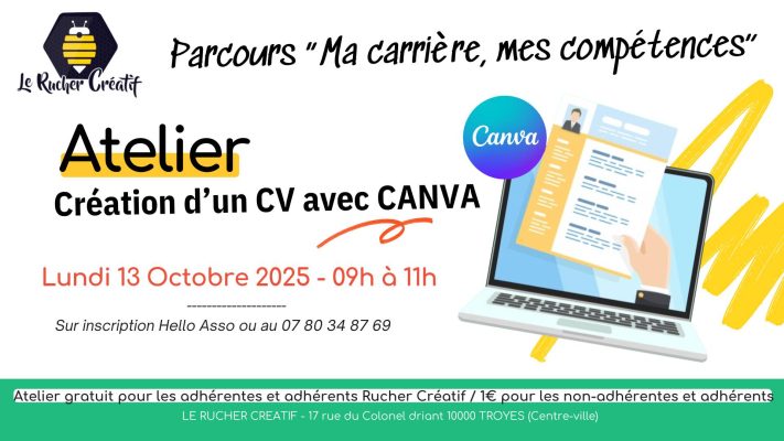 Atelier « Création d&rsquo;un CV avec Canva » - 0