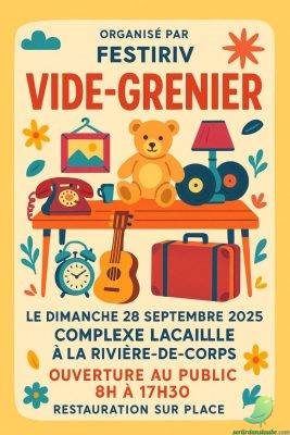 Vide grenier: la Rivière de Corps - 0