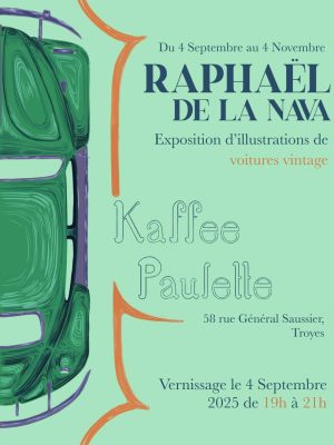Exposition d&rsquo;illustrations de voitures vintage - 0