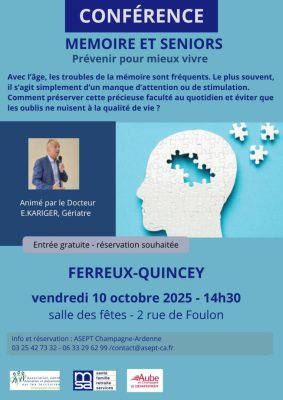 Conférence Mémoire et Seniors - 0