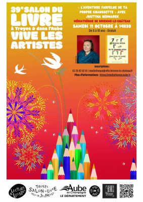 Salon du livre jeunesse : atelier « L’aventure farfelue de ta propre chaussette » avec Justyna Bednarek. - 0