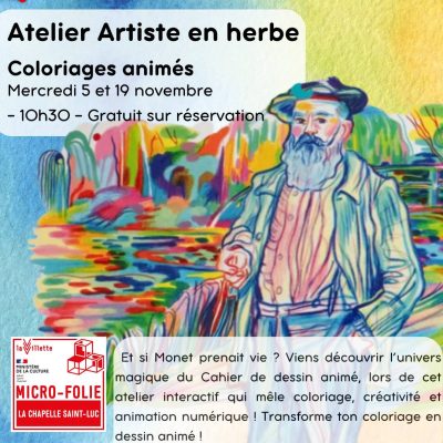 Artistes en herbe: coloriages animés Claude Monet - 0