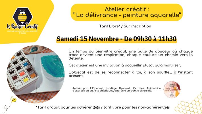 Atelier Créatif : « La délivrance – peinture aquarelle » - 0