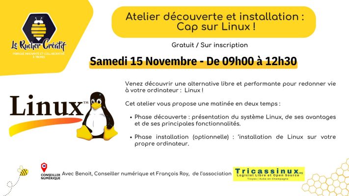 Atelier découverte et installation : Cap sur Linux ! - 0