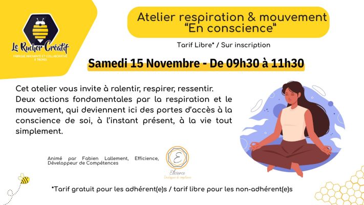 Atelier respiration & mouvement “En conscience” - 0