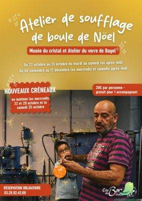 Atelier de souflage de boule de Noel - 0