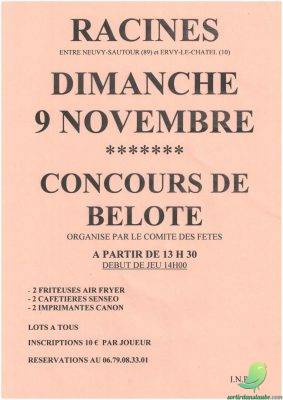 Concours de belote: Racines - 0