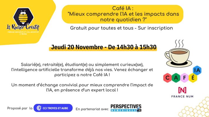 Café IA : « mieux comprendre l&rsquo;IA et les impacts dans notre quotidien ? » - 0