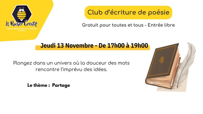 Club d&rsquo;Ecriture de Poésie - 0