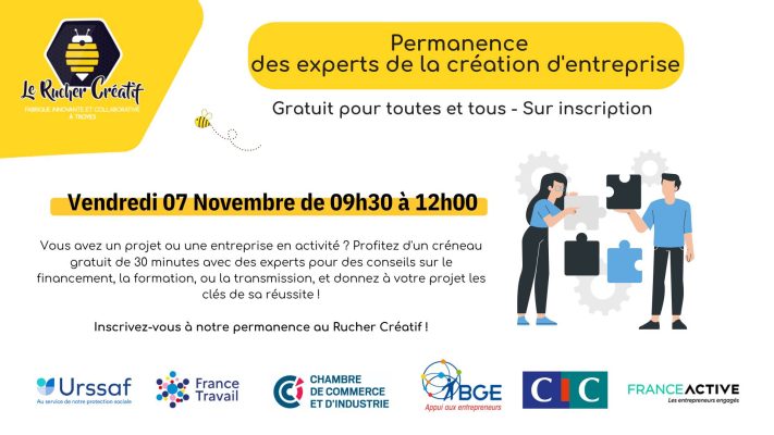 Permanence des experts de la création d&rsquo;entreprise - 0