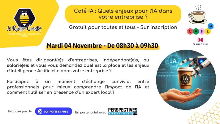 Café IA : Quels enjeux pour l&rsquo;IA dans votre entreprise ? - 0