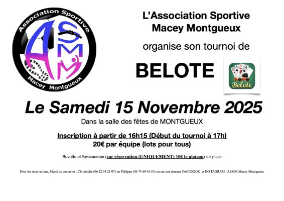 Tournoi de belote ASMM - 0
