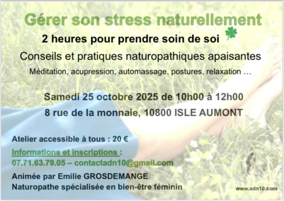 Atelier « Gérer son stress naturellement » - 0