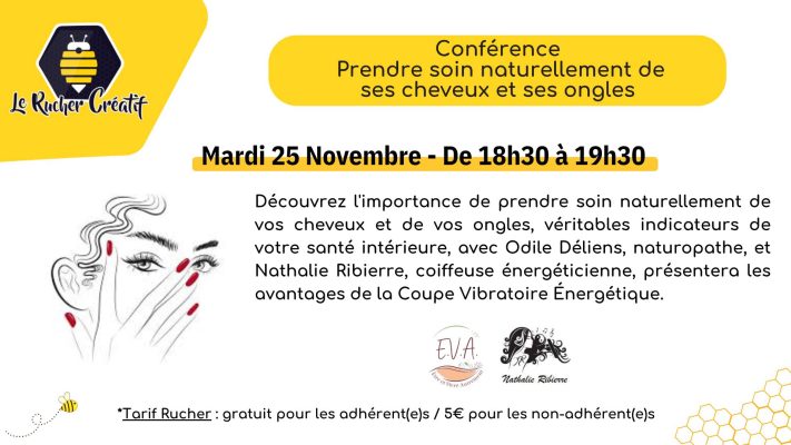 Conférence « Prendre soin naturellement de vos cheveux et de vos ongles » - 0
