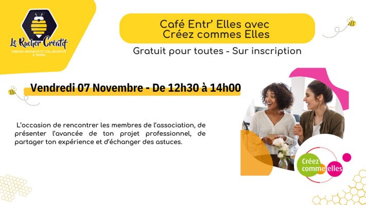 Café Entr&rsquo;Elles avec Créez Comme Elles - 0