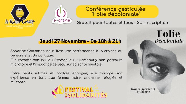 Conférence gesticulée : « Folie décoloniale » - 0