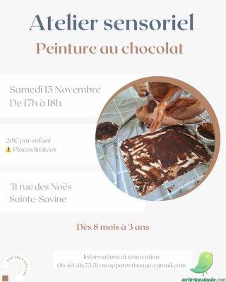 Atelier sensoriel: peinture au chocolat - 0