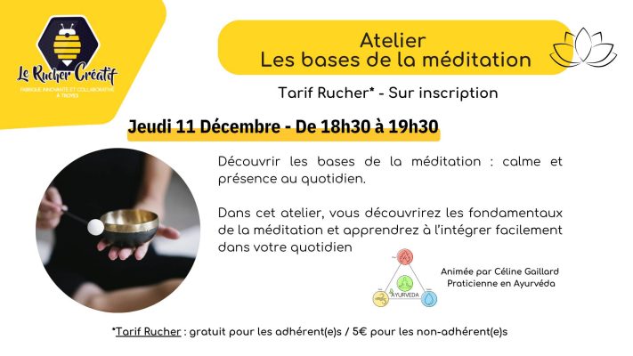 Atelier « Les bases de la méditation » - 0