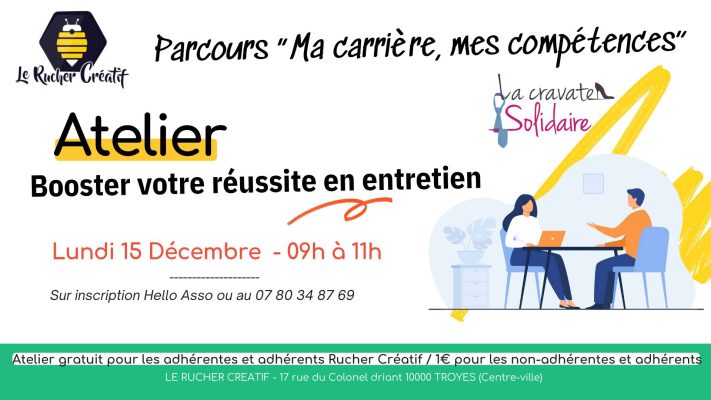 Atelier “Booster votre réussite en entretien » - 0