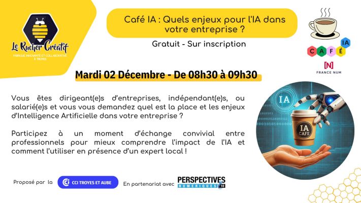 Café IA : Quels enjeux pour l&rsquo;IA dans votre entreprise ? - 0