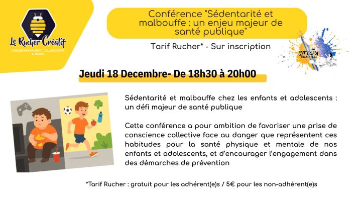 Conférence « Sédentarité et malbouffe : un enjeu majeur de santé publique » - 0