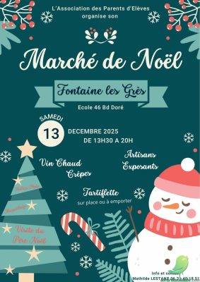 Marché de Noel: Fontaine les Grès - 0