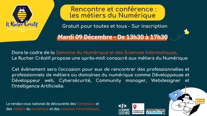 Rencontre et conférence : les métiers du Numérique - 0