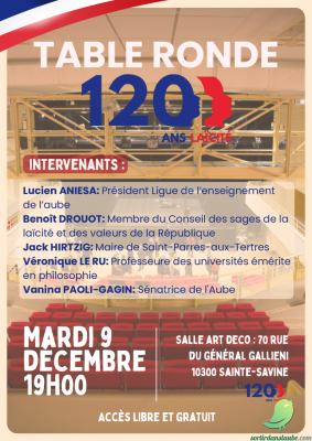 Table ronde : « La loi de séparation des Églises et de l’État au service de la République » - 0