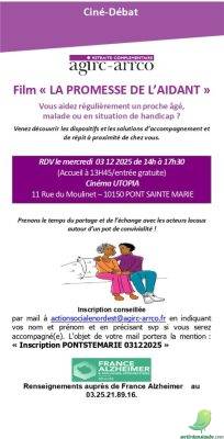 Ciné-débat : comprendre et accompagner les aidants - 0