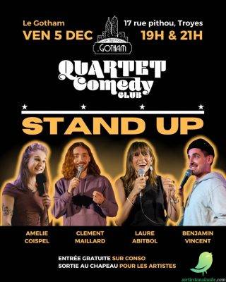 Spectacle de Stand-up – Quartet Comedy Club au Gotham - 0