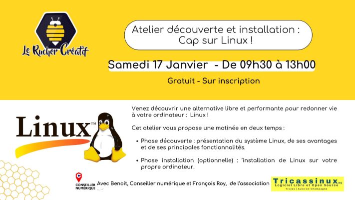 Atelier découverte et installation : Cap sur Linux ! - 0