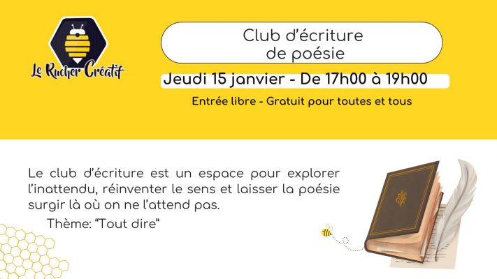 Club d&rsquo;Ecriture de Poésie - 0