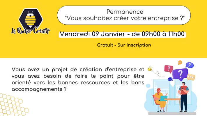 Permanence « Vous souhaitez créer votre entreprise ? » - 0