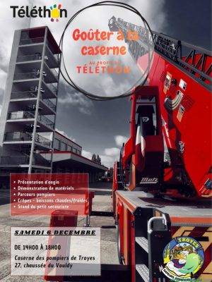 Téléthon à la caserne des pompiers de Troyes - 0