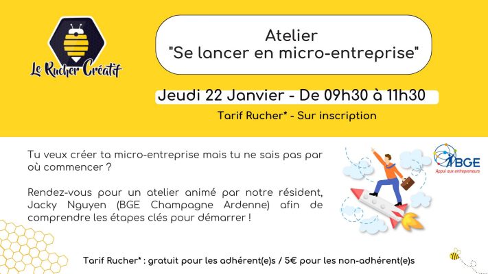 Atelier « Se lancer en micro-entreprise » - 0